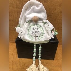 Christian Easter Gnome Religious Lilies Floral